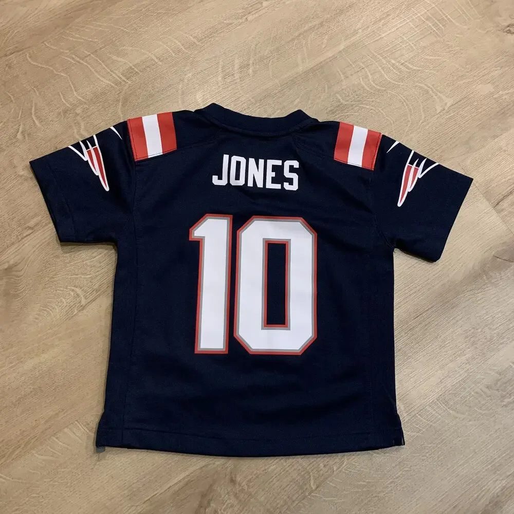 Nike NFL New England Patriots Mac Jones #10 Jersey Kids Boys Small S (4 Yrs) 4T